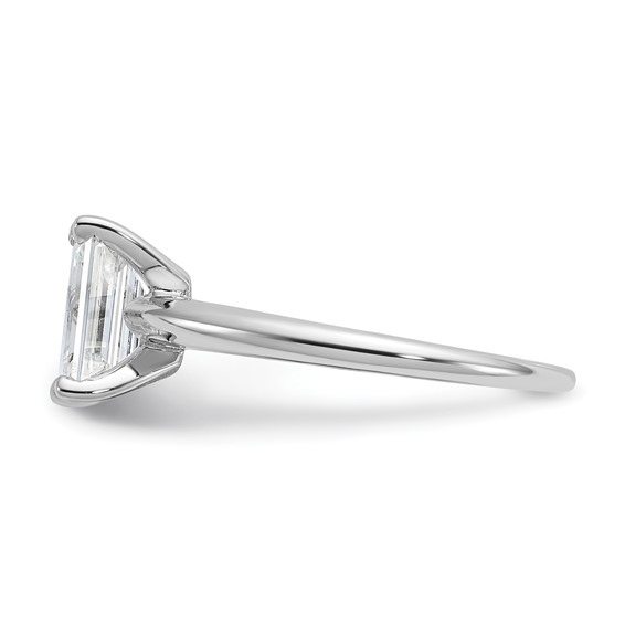 14kw 8x6mm EMERALD Solitaire Mounting Sz 10