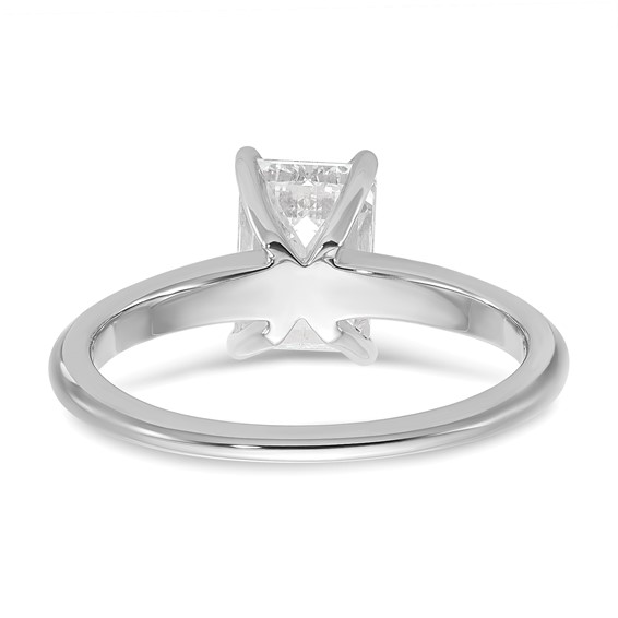 14kw 8x6mm EMERALD Solitaire Mounting Sz 10