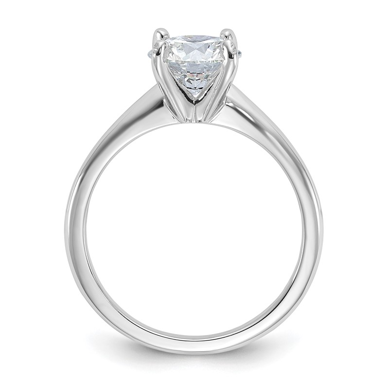 14k White Gold 1 1/2 carat Certified Lab Grown Diamond VS/SI+ G+ Round Complete Solitaire Engagement Ring