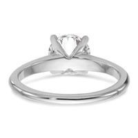 14K White Gold 1.50 Carat Lab Grown Diamond VS SI+ G+ Round Complete Solitaire Engagement Ring view 5