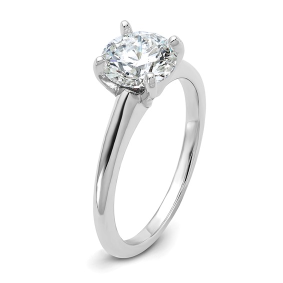 14kw 7mm ROUND Solitaire Mounting Sz 10