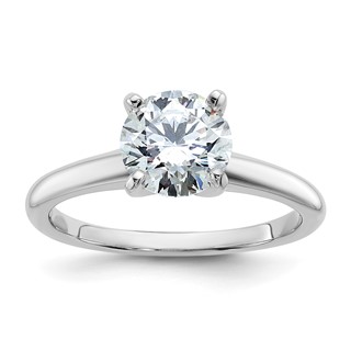 14kw 7mm ROUND Solitaire Mounting Sz 10