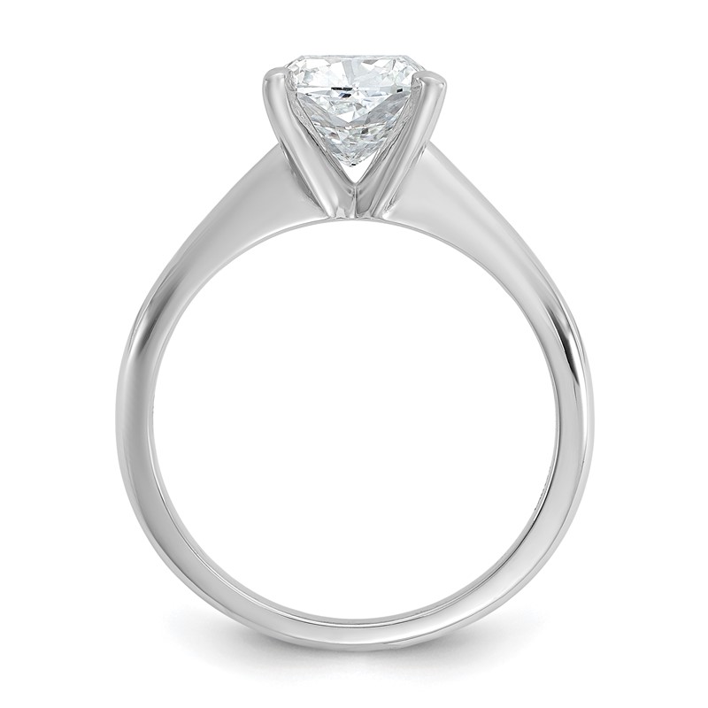 14k Two-tone 2 carat Lab Grown Diamond VS+ F+ Cushion Complete Solitare Engagement Ring