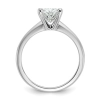 14K White Gold 2 Carat Certified Lab Grown Diamond VS SI+ G+ Oval Complete Solitaire Engagement Ring view 2