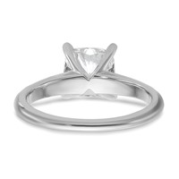 14K White Gold 2.25 Carat Certified Lab Grown Diamond VS+ F+ Cushion Complete Solitaire Engagement Ring view 5