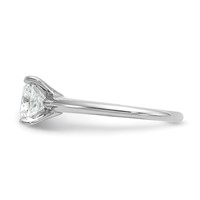 14K White Gold 2.50 Carat Certified Lab Grown Diamond VS SI+ G+ Cushion Complete Solitaire Engagement Ring view 3