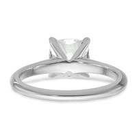 14K White Gold 2.50 Carat Certified Lab Grown Diamond VS SI+ G+ Cushion Complete Solitaire Engagement Ring view 5