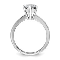 14K White Gold 2.50 Carat Lab Grown Diamond VS SI+ G+ Marquise Solitaire Complete Engagement Ring view 2
