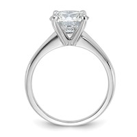 14K White Gold 2.50 Carat Lab Grown Diamond VS SI+ G+ Round Complete Solitaire Engagement Ring view 2