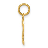 14K Yellow Gold Small Polished Number 2 Charm view 2