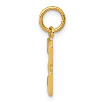 14K Yellow Gold Small Polished Number 3 Charm view 2