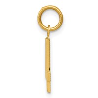 14K Small Polished Number 4 Charm view 2