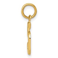 14K Small Polished Number 5 Charm view 2