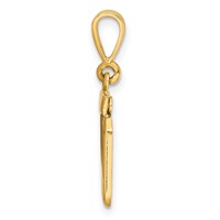 14K Yellow Gold Polished Small Number 20 Charm view 2