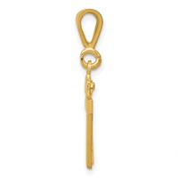 14K Yellow Gold Small Polished Number 47 Charm view 2