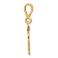 14K Yellow Gold Small Polished Number 82 Charm view 2