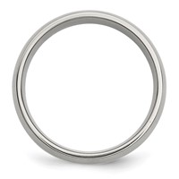 Chisel Stainless Steel Band with 14K Gold Inlay Brushed 8mm view 2