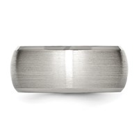 Chisel Stainless Steel Brushed and Polished 10mm Beveled Edge Band view 3