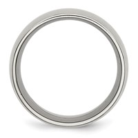 Chisel Stainless Steel Brushed 12mm Half Round Band view 2