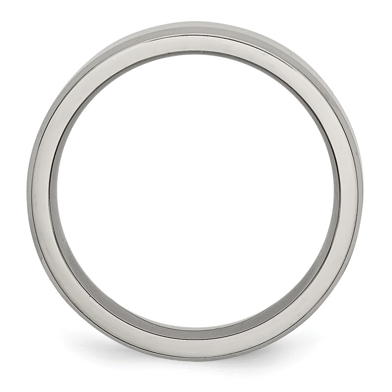 Chisel Stainless Steel Polished 6mm Beveled Edge Band