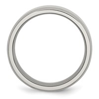 Chisel Stainless Steel Polished 8mm Beveled Edge Band view 3
