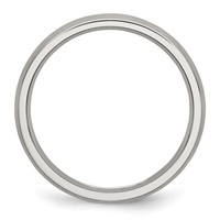 Chisel Stainless Steel Brushed 4mm Half Round Band view 2