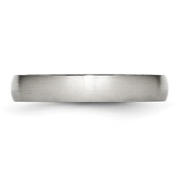 Chisel Stainless Steel Brushed 4mm Half Round Band view 3