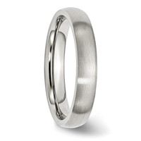 Chisel Stainless Steel Brushed 4mm Half Round Band view 4