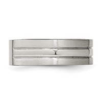 Chisel Stainless Steel Brushed and Polished Signet Ring view 3