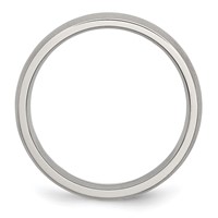 Chisel Stainless Steel Brushed 5mm Half Round Band view 2