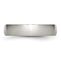 Chisel Stainless Steel Brushed 5mm Half Round Band view 3