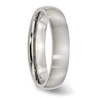 Chisel Stainless Steel Brushed 5mm Half Round Band view 4
