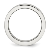 Stainless Steel Antiqued Polished Double Row Beaded 8mm Band view 2