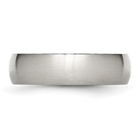 Chisel Stainless Steel Brushed 6mm Half Round Band view 3