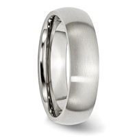 Chisel Stainless Steel Brushed 6mm Half Round Band view 4