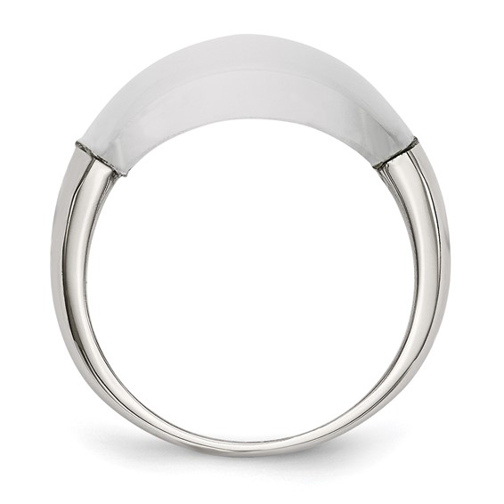 Stainless Steel 8mm Cats Eye Ring