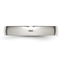 Chisel Stainless Steel Polished 4mm Half Round Band view 3