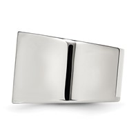 Chisel Stainless Steel Polished 0.25 Carat Black and White Diamond Ring view 3