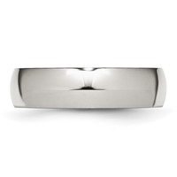 Chisel Stainless Steel Polished 6mm Half Round Band view 3