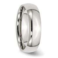 Chisel Stainless Steel Polished 6mm Half Round Band view 4