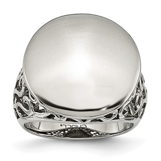 Stainless Steel Polished Circle Ring