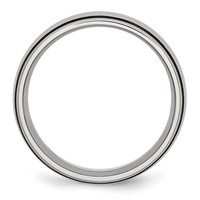 Chisel Stainless Steel Brushed Band with Black Rubber 8mm view 2