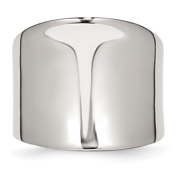 Chisel Stainless Steel Polished Ring