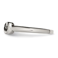 Chisel Stainless Steel Polished Infinity Symbol Ring view 3