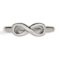 Chisel Stainless Steel Polished Infinity Symbol Ring view 4
