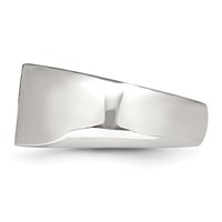 Chisel Stainless Steel Brushed and Polished Ring with 14K Gold Stripe Signet view 3