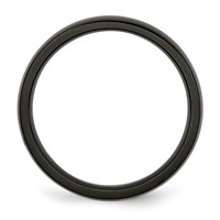 Chisel Stainless Steel Polished Black IP-plated 4mm Band view 2
