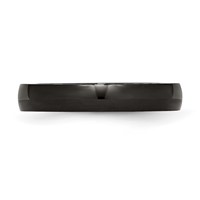 Chisel Stainless Steel Polished Black IP-plated 4mm Band view 3