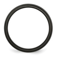 Chisel Stainless Steel Polished Black IP-plated 5mm Band view 2