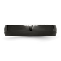 Chisel Stainless Steel Polished Black IP-plated 5mm Band view 3
